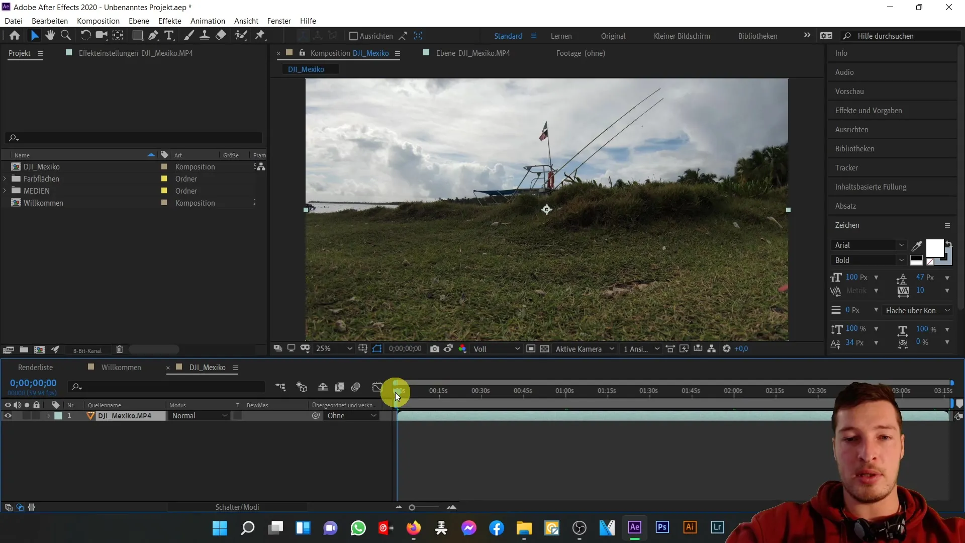 Penggunaan optimal dari area pratinjau di After Effects