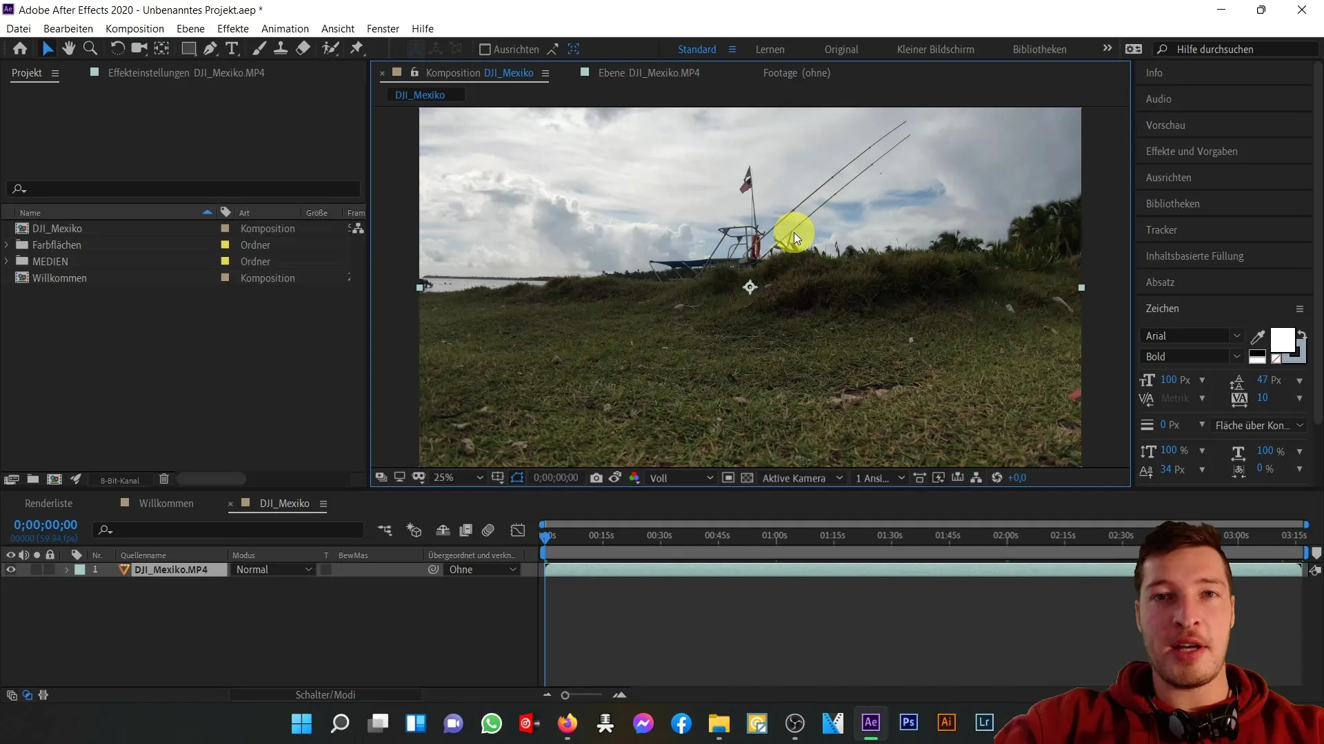 Pemanfaatan optimal area pratinjau di After Effects