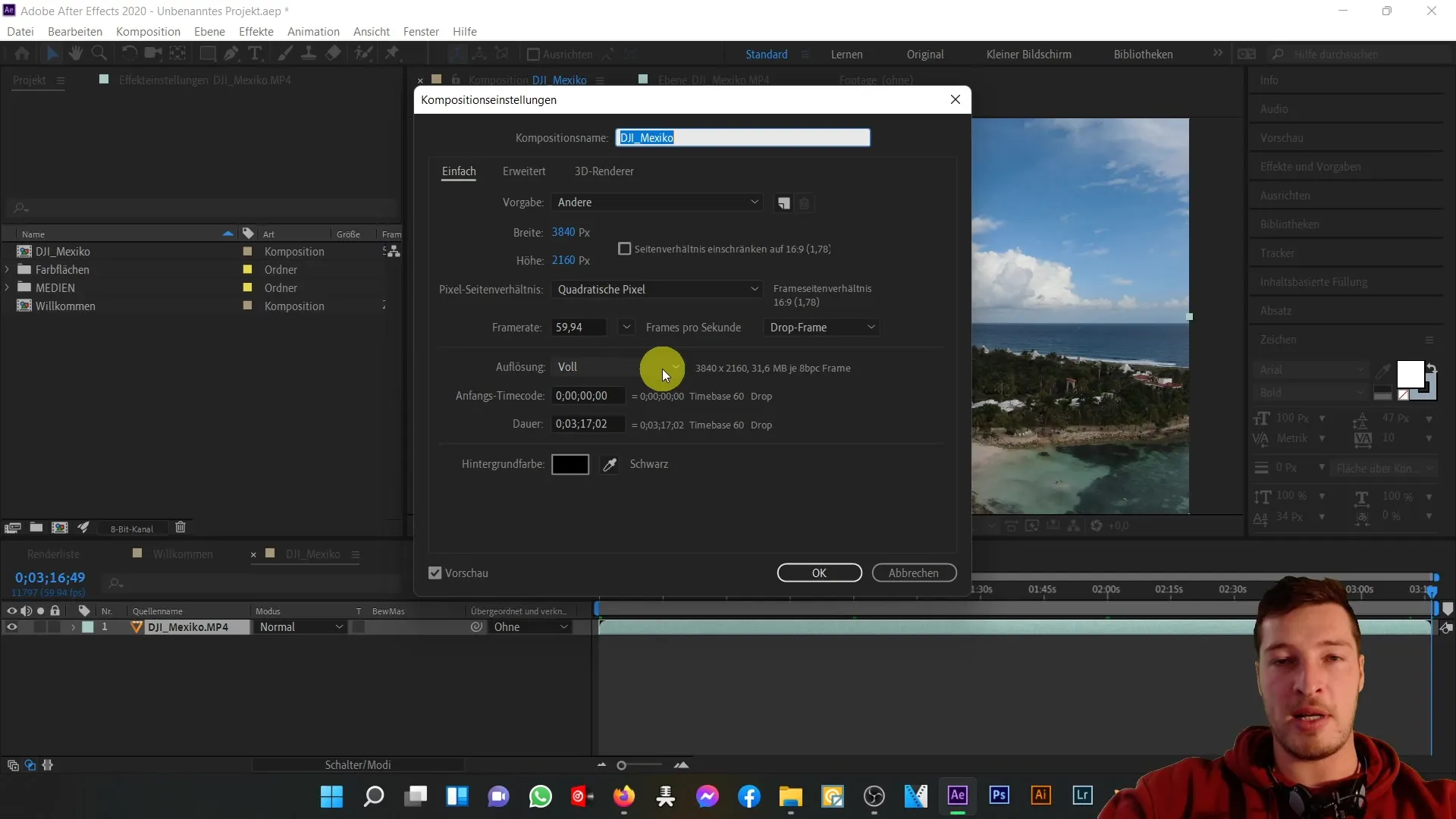 Pemanfaatan optimal area pratinjau di After Effects