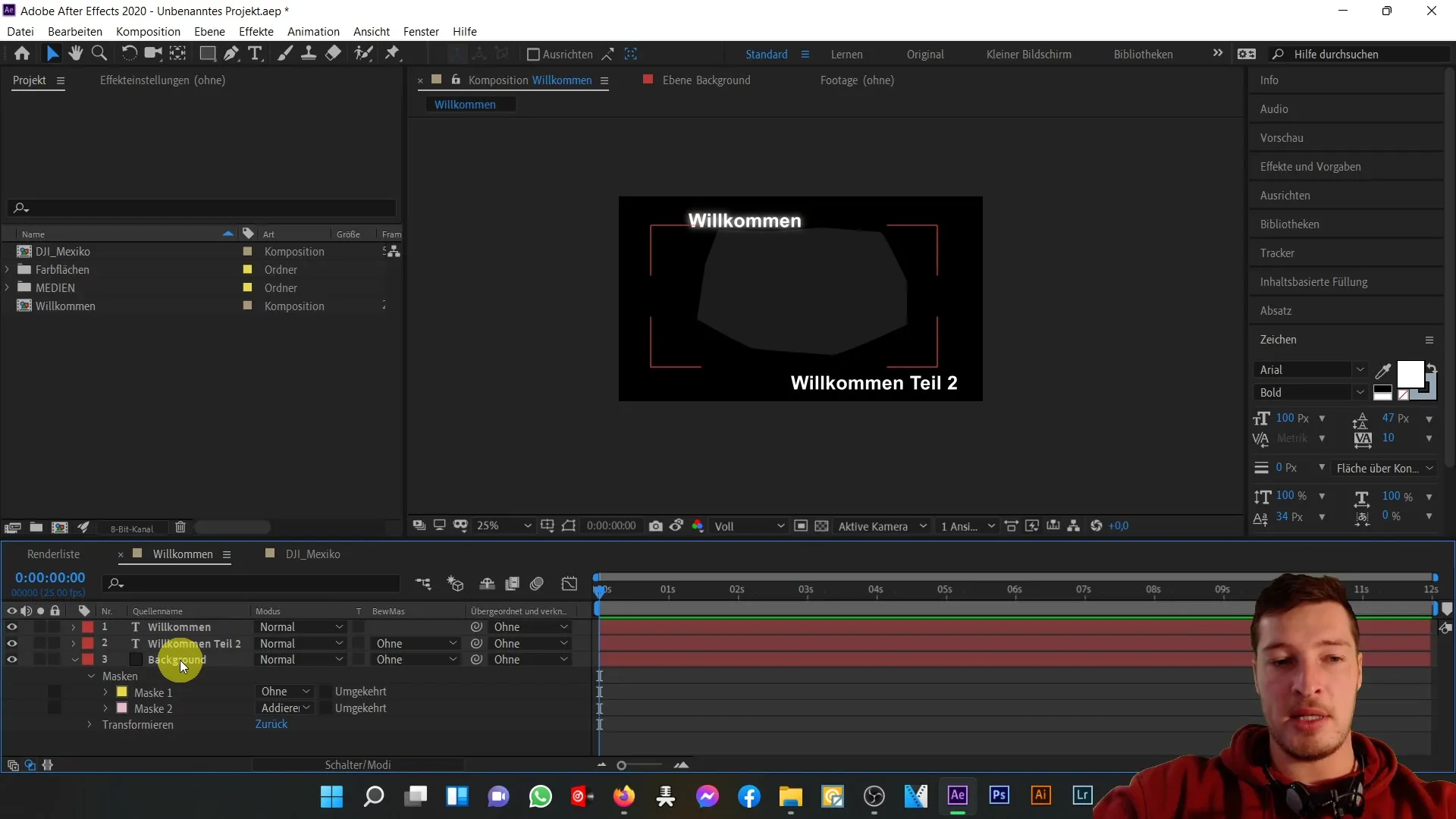 Penggunaan optimal area pratinjau di After Effects