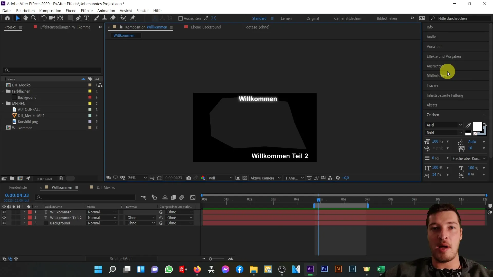 Tutorial After Effects: Tinjauan Area Kerja Kanan - Info dan Audio