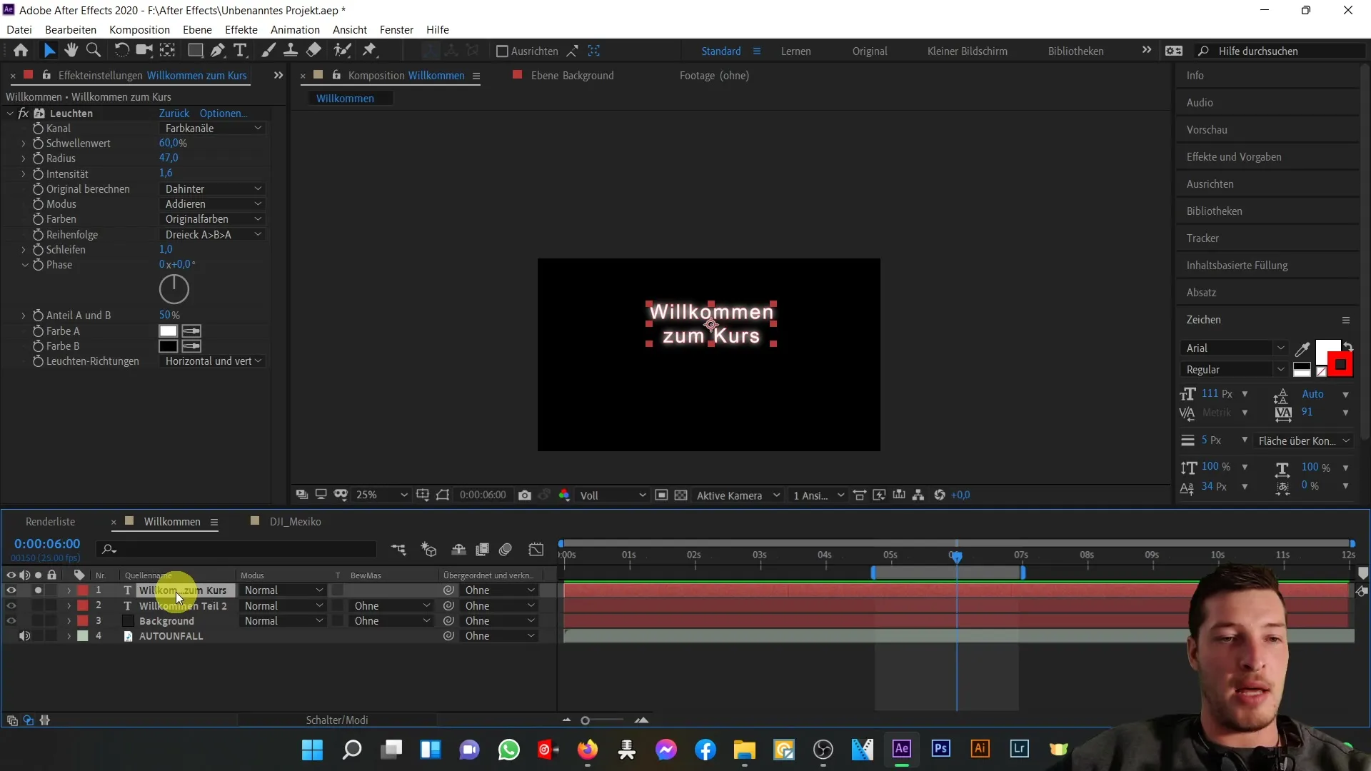 Návod After Effects: Jednoduché vysvětlení kompoziční oblasti