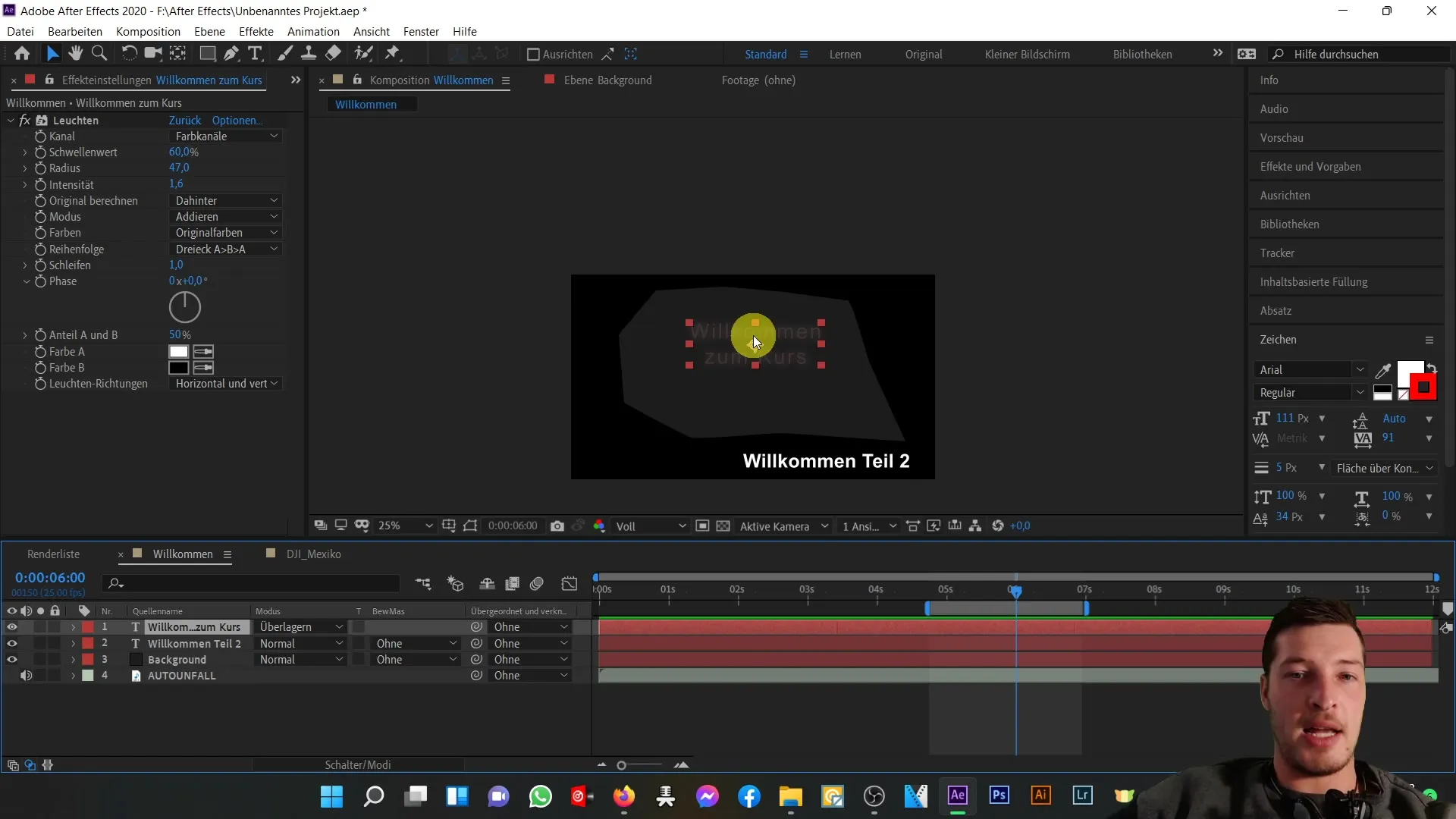 Návod na After Effects: Jednoduché vysvětlení kompoziční oblasti