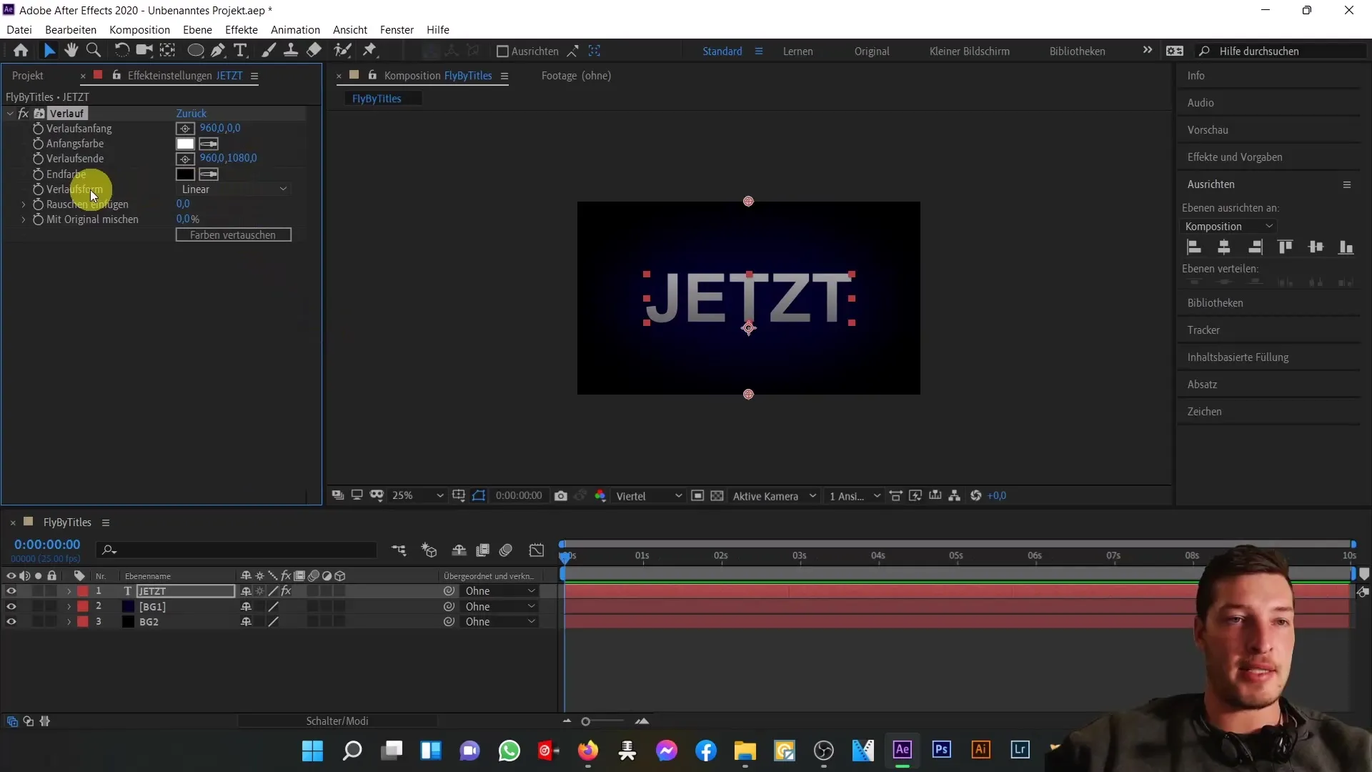 After Effects pamācība: lidojošas virsrakstu sekvences izveide