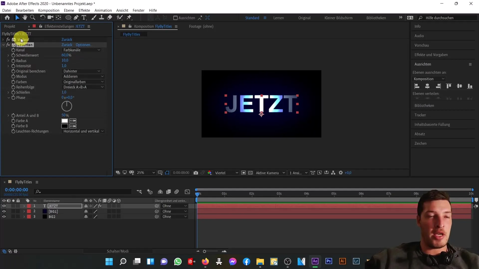 After Effects eğitimi: Uçarak Başlık Sekansı Oluşturma