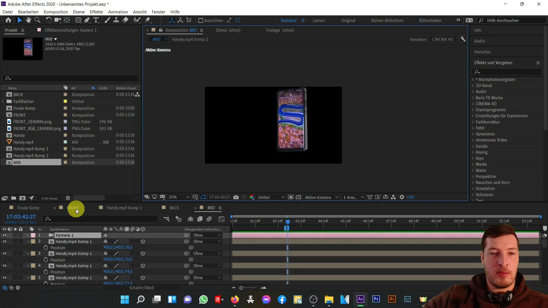 Membuat model ponsel 3D yang efektif di After Effects