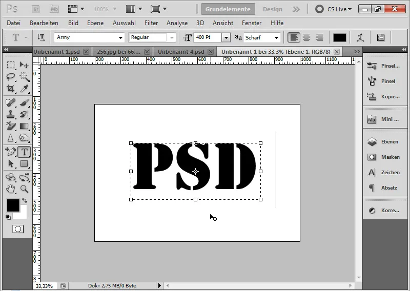 Grunge-effect voor typografie en lay-out