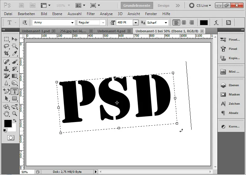 Grunge effect for typography and layout