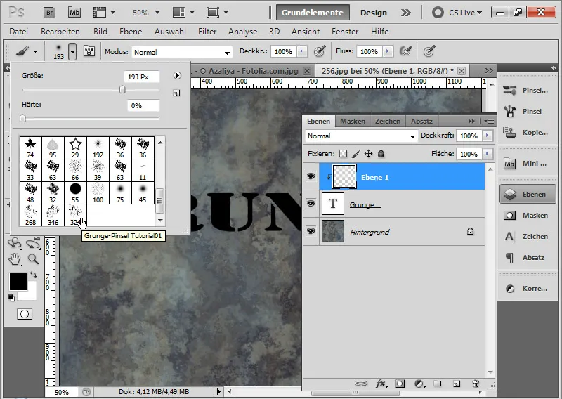 Grunge-effect voor typografie en lay-out