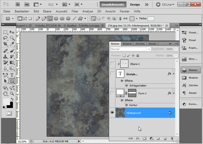 Grunge-effect voor typografie en lay-out