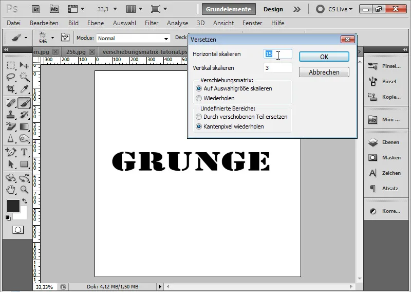 Grunge-effect voor typografie en lay-out