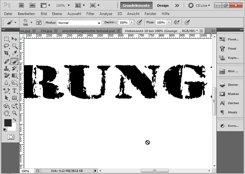 Effetto grunge per tipografia e layout