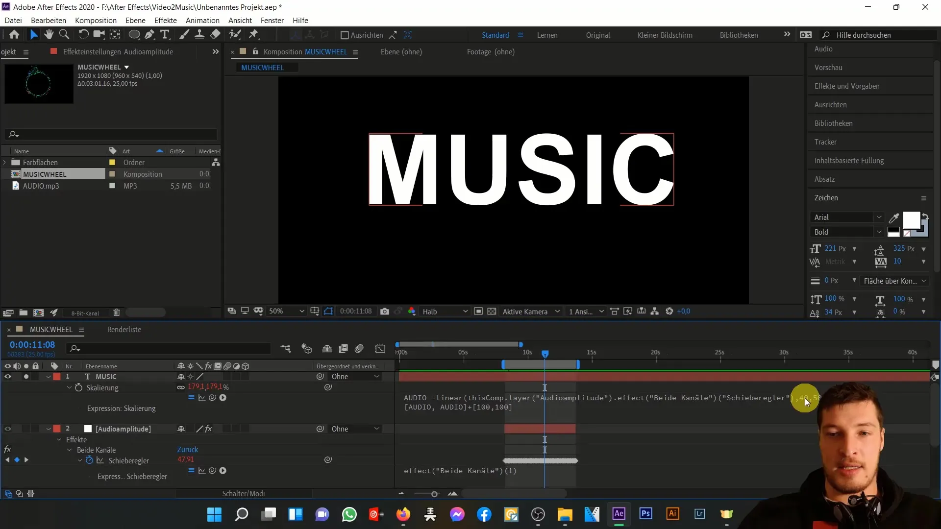 Animering av musik: Fördjupning av linjär uttryck i After Effects