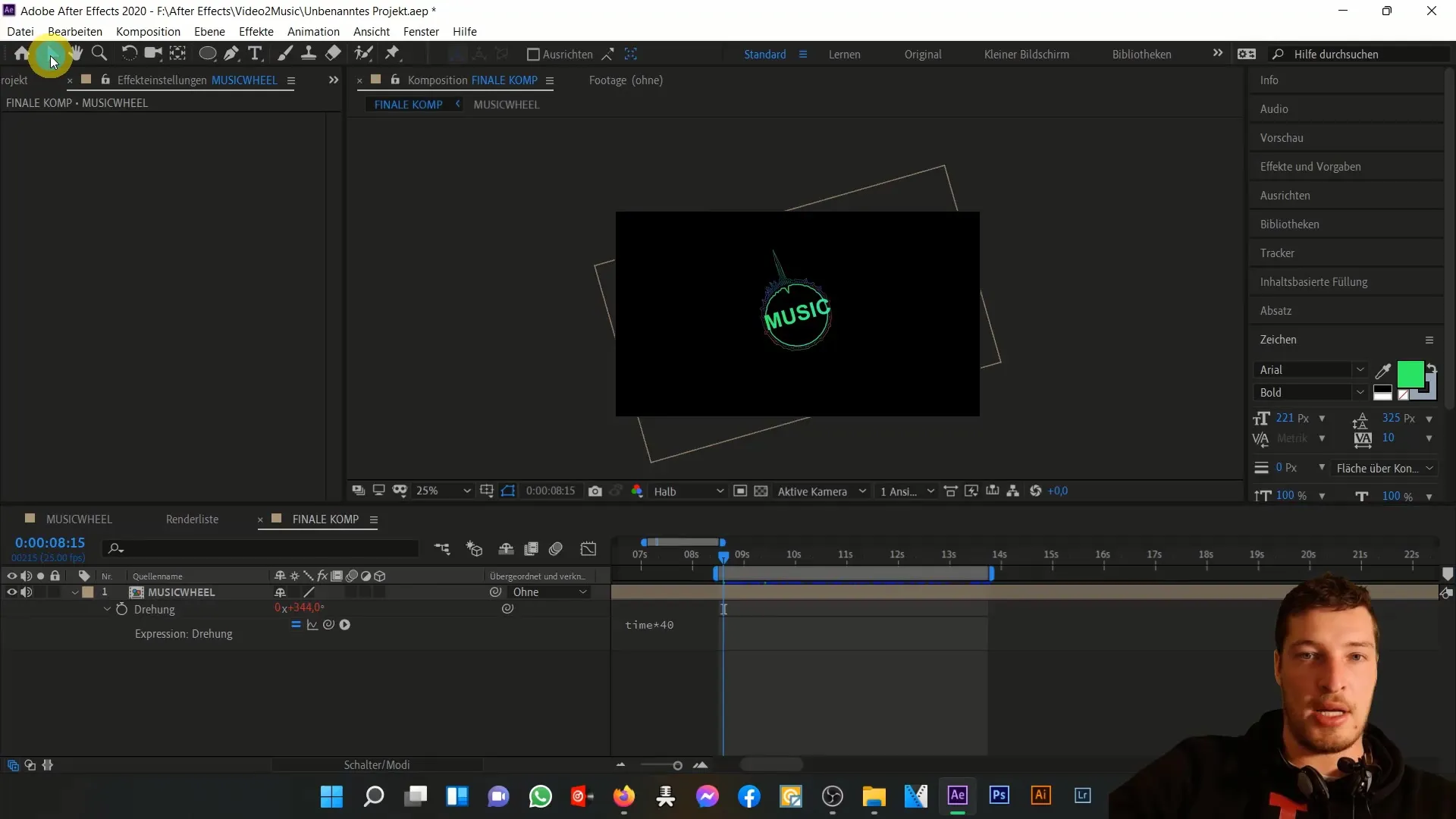 Animeringsmusik med After Effects: Time- och Wiggle-uttryck i detalj