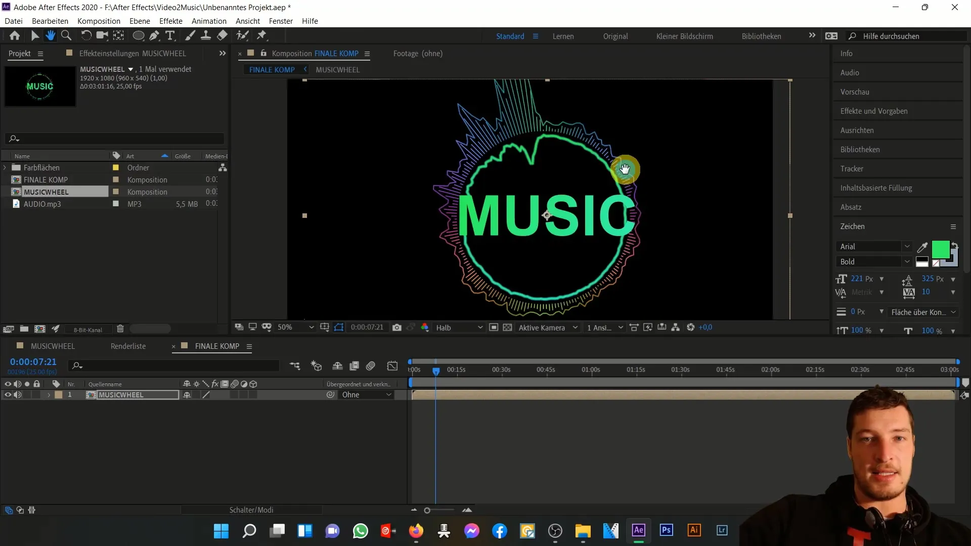 Menganimasikan musik dengan After Effects: Ekspresi Time dan Wiggle secara detail