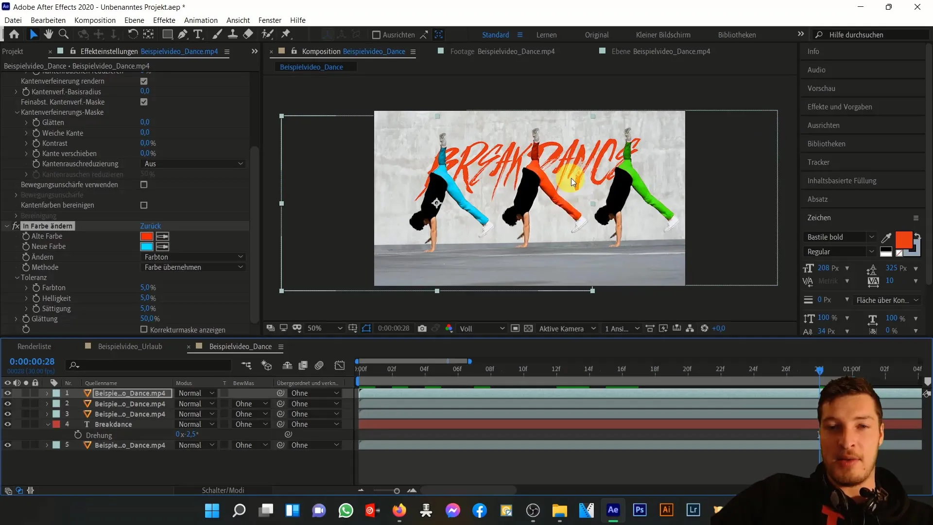 Pemanfaatan yang efektif dari alat Rotobrush di After Effects