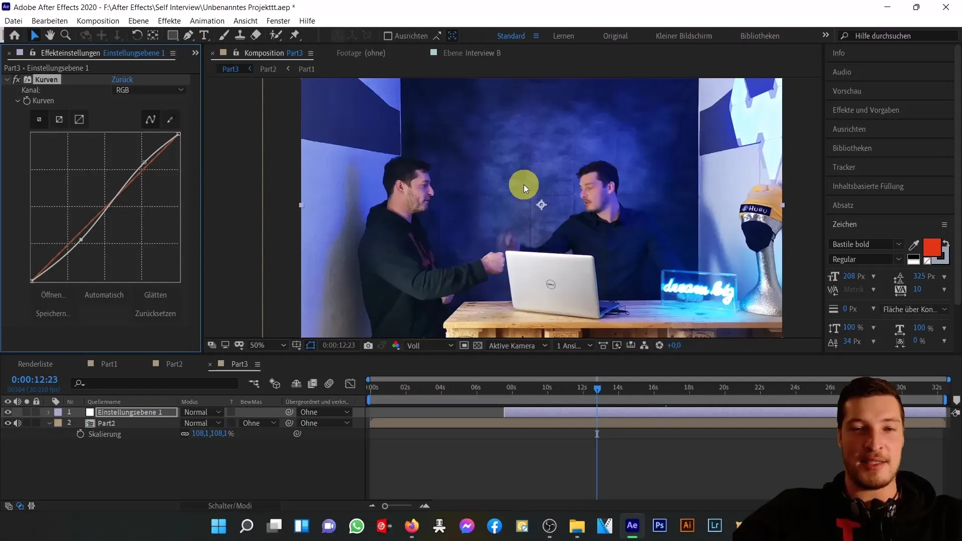 Creatief interview met jezelf in After Effects - Een gedetailleerde handleiding