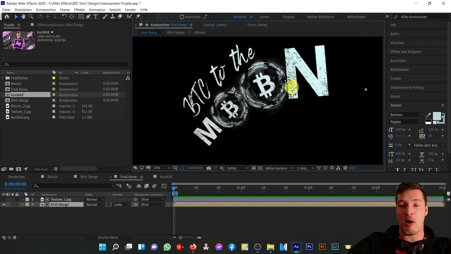 Creative design with blending modes and animated masks in Adobe After Effects