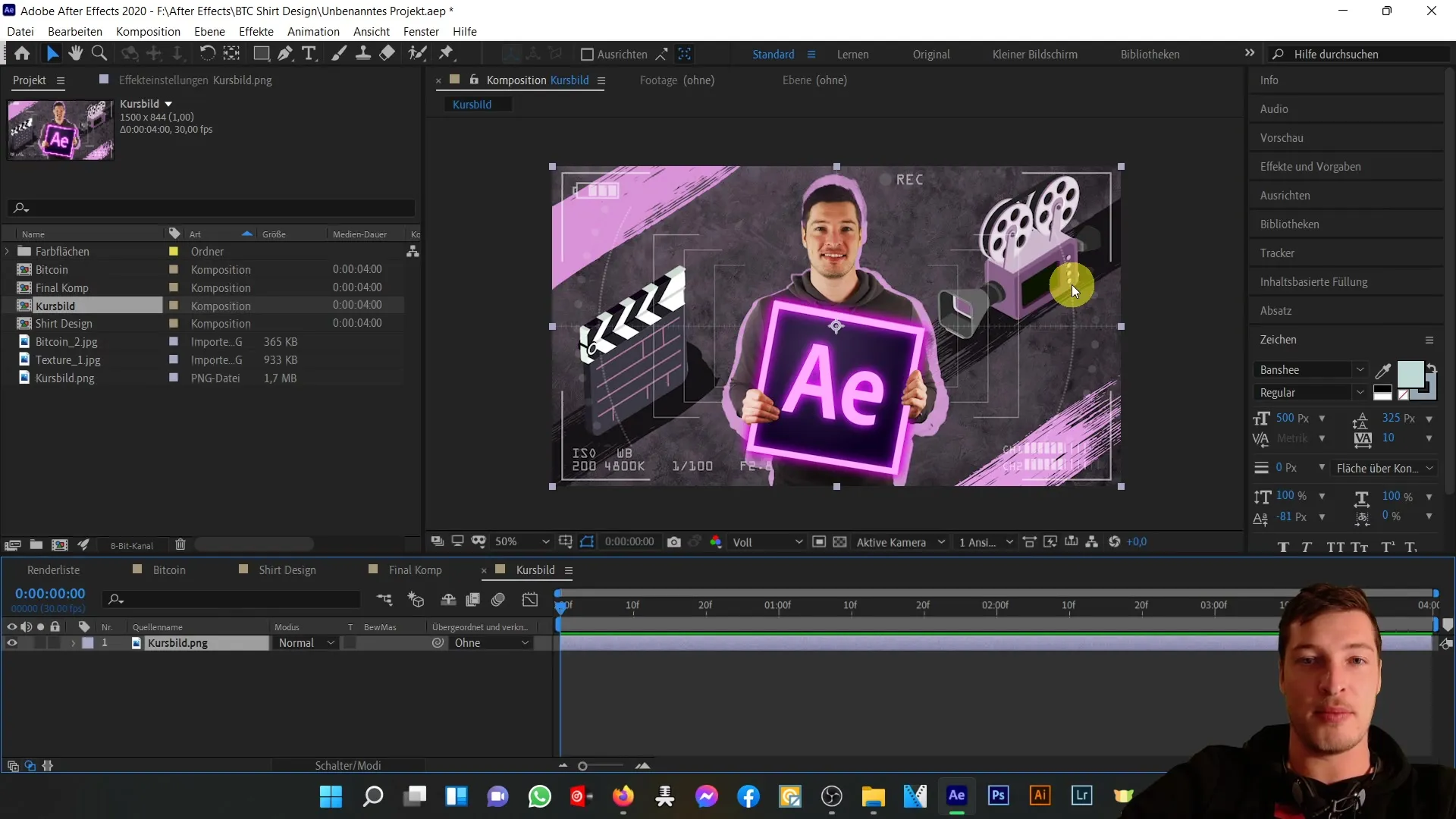 Creative design using blending modes and animated masks in Adobe After Effects