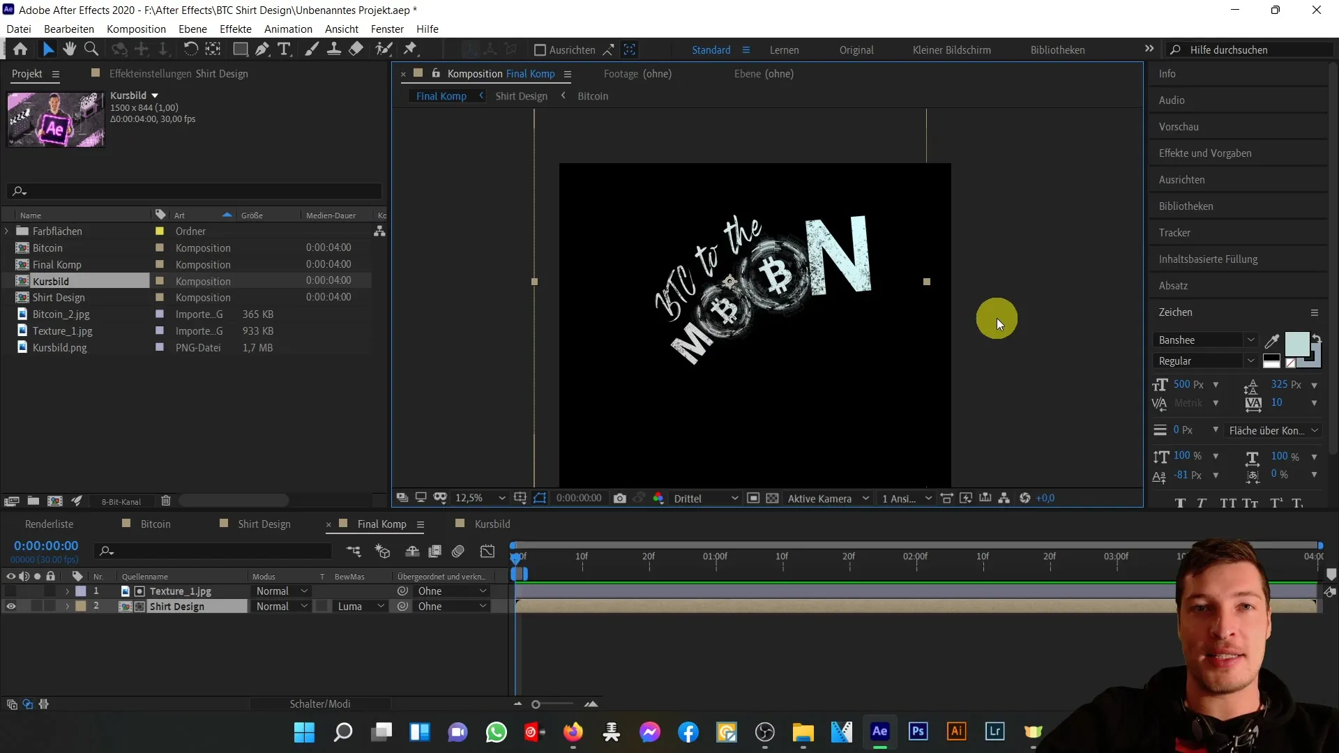 Kreativt skapande med övergångs lägen och rörliga masker i Adobe After Effects