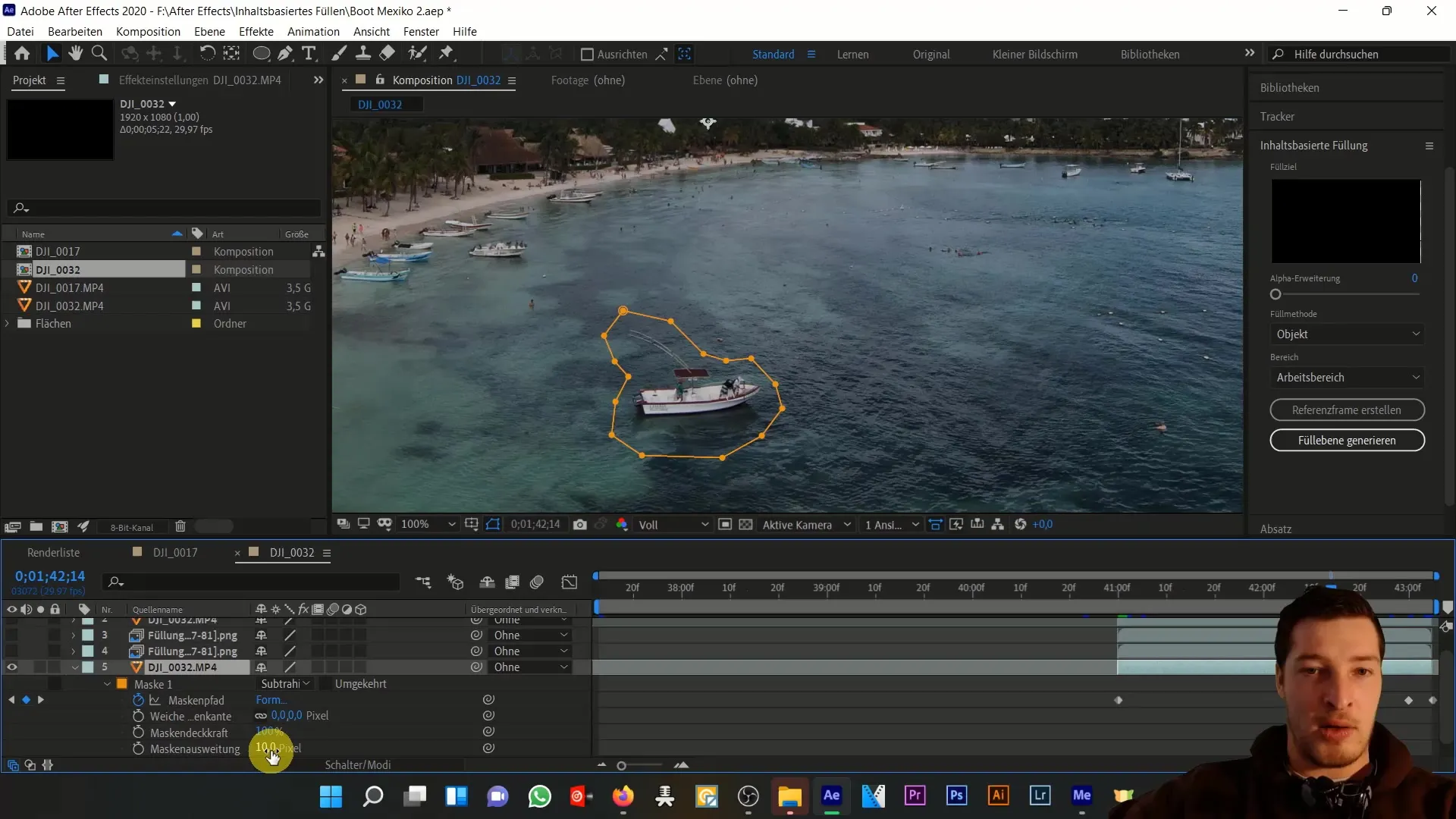 Penghapusan objek yang efektif di After Effects - Tutorial untuk tingkat lanjutan