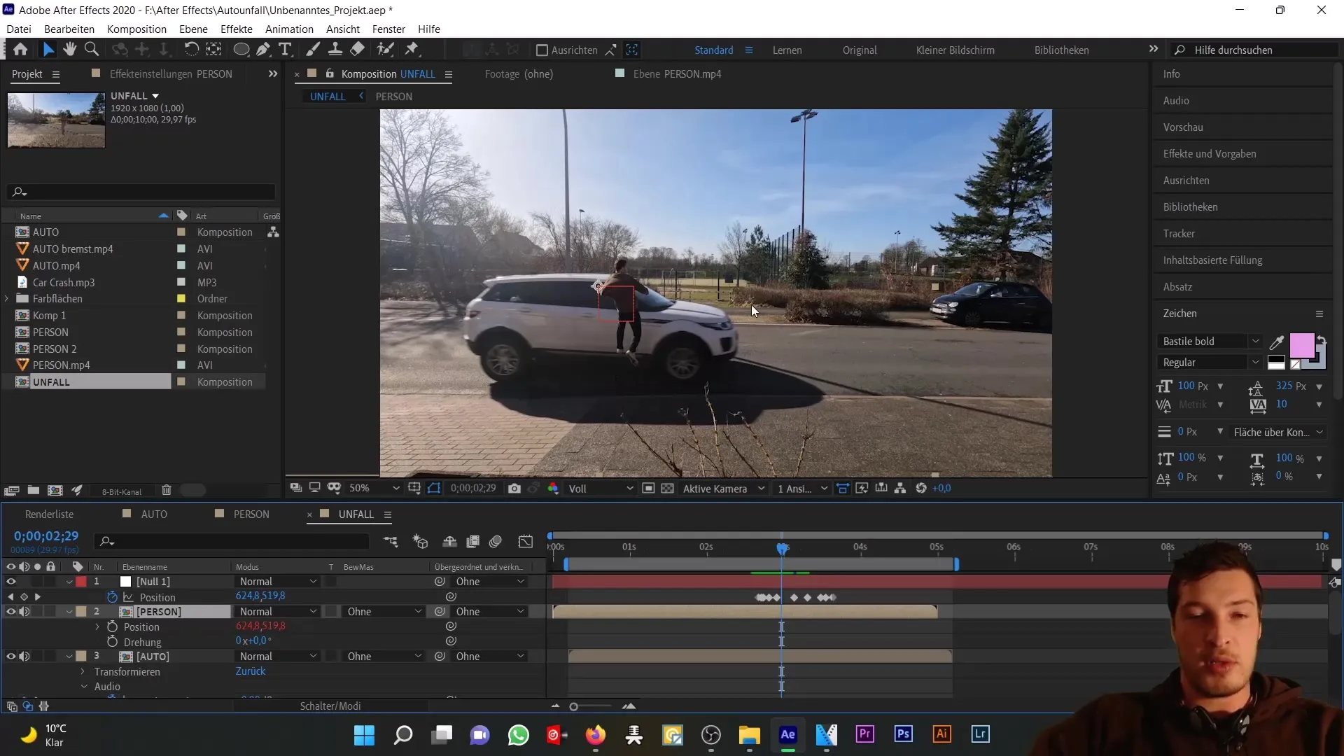 Kecelakaan mobil di After Effects: Null-Object dan Expression untuk animasi realistis