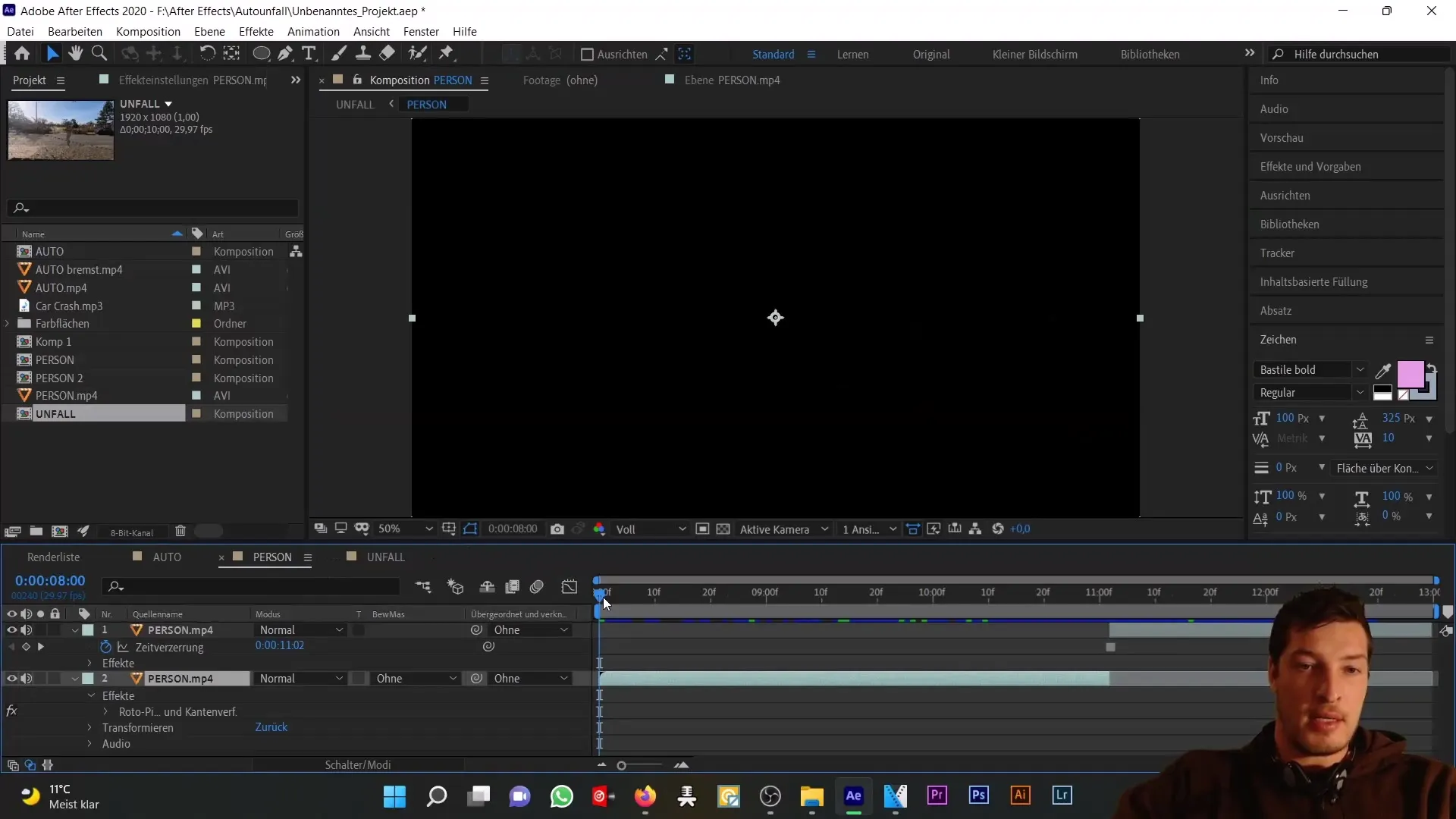 Kecelakaan mobil di After Effects: Objek Nol dan Ekspresi untuk animasi realistis