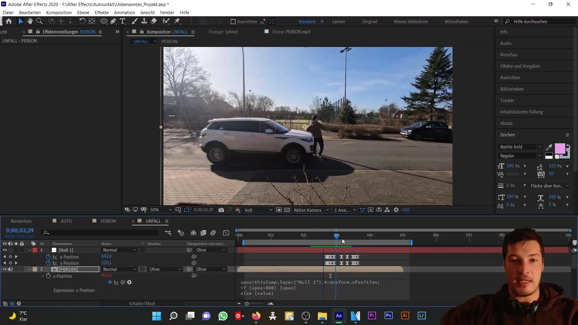 Kecelakaan mobil di After Effects: Null Object dan Expression untuk animasi realistis