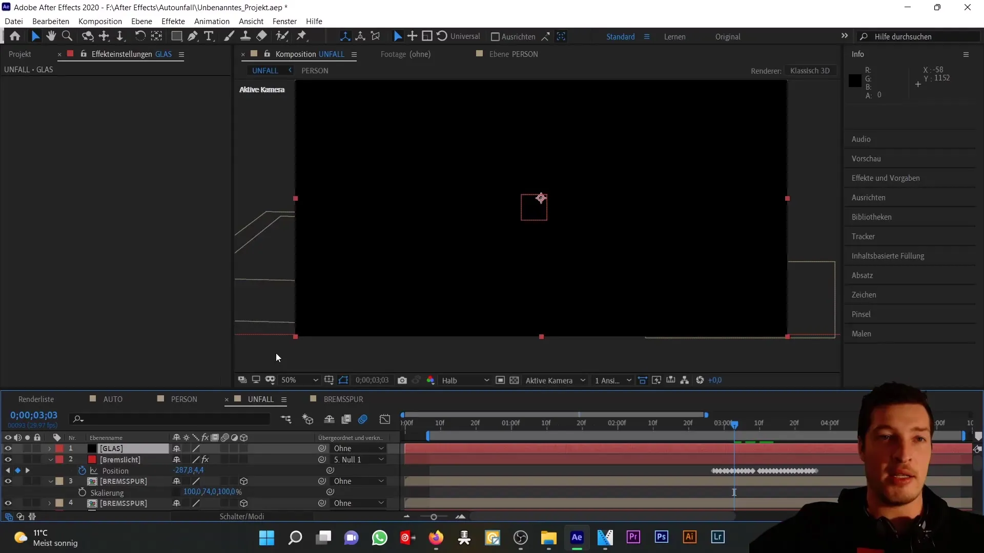 Mensimulasikan kecelakaan mobil: Membuat pecahan kaca realistis di After Effects