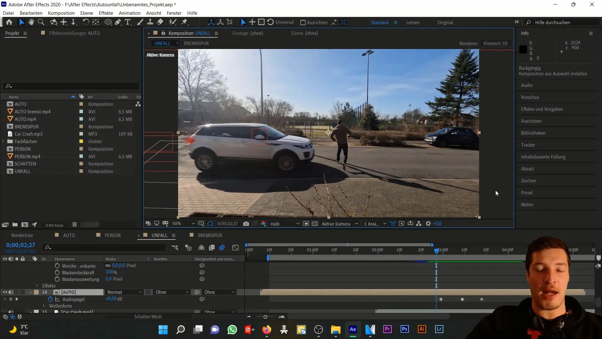 After Effects'te motor kaputundaki hasarın gerçekçi simülasyonu