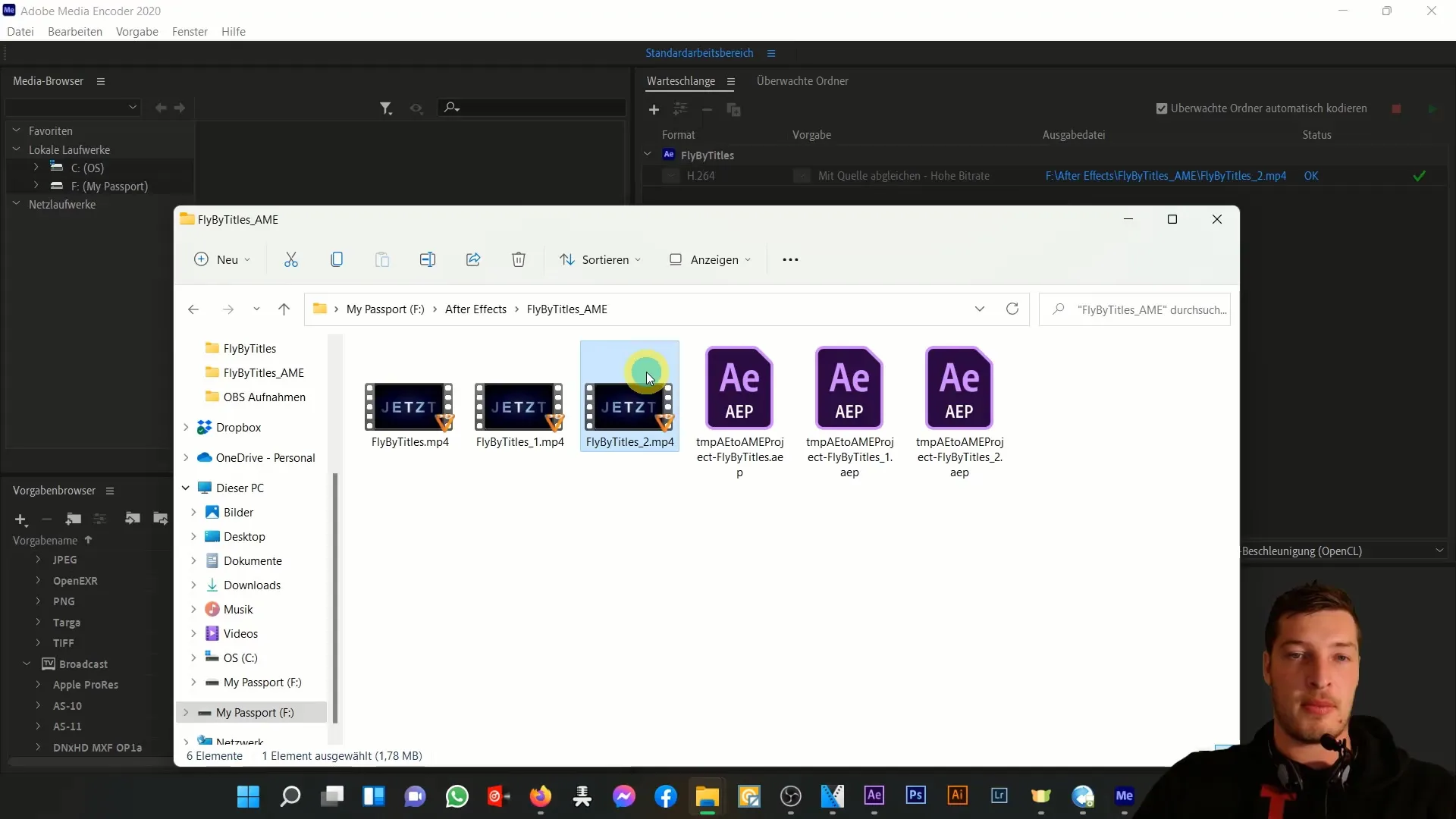 After Effects'te Adobe Media Encoder'ın verimli kullanımı için video çıkışı