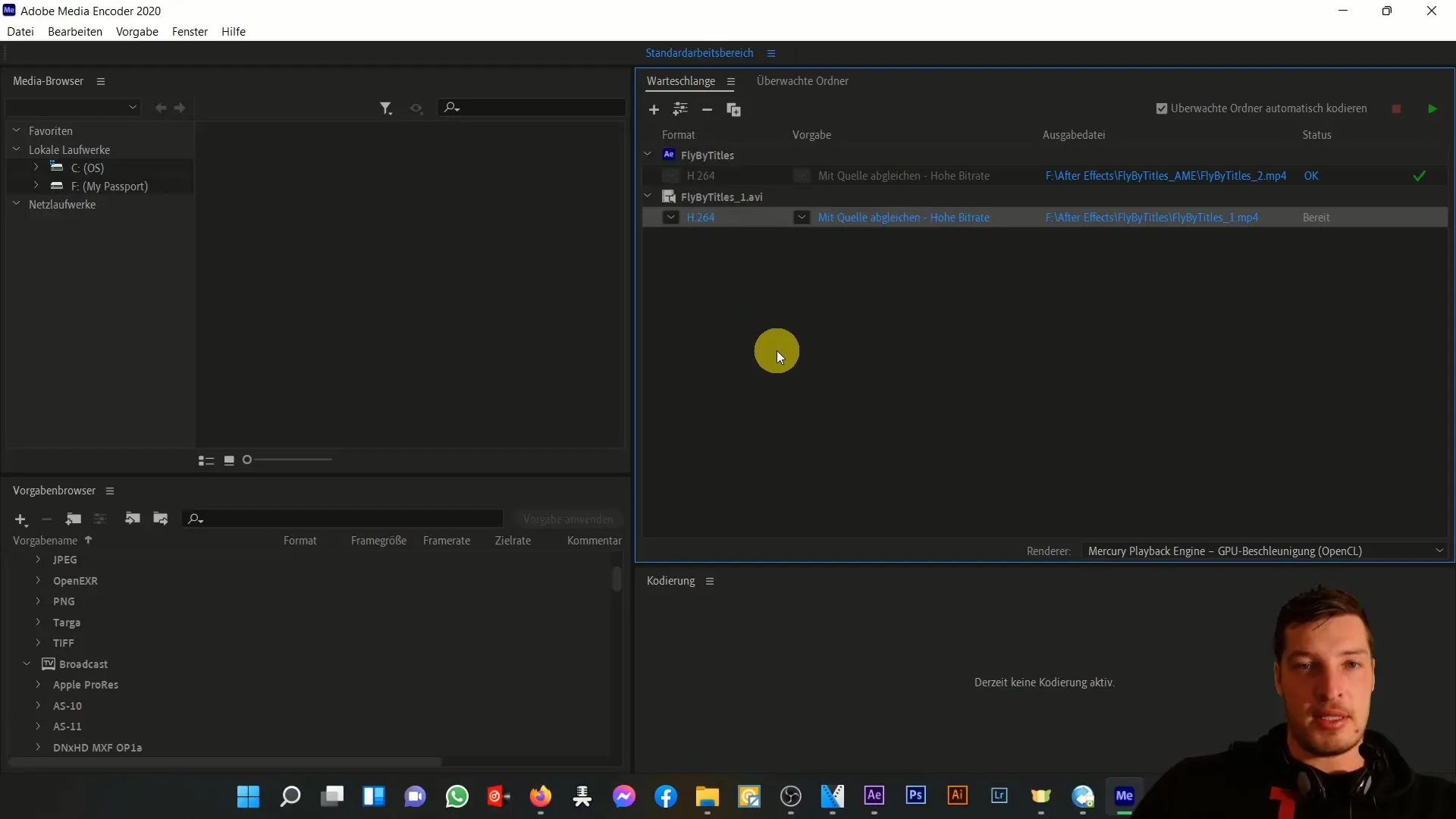 Efektīva Adobe Media Encoder izmantošana programmā After Effects video izvades vajadzībām