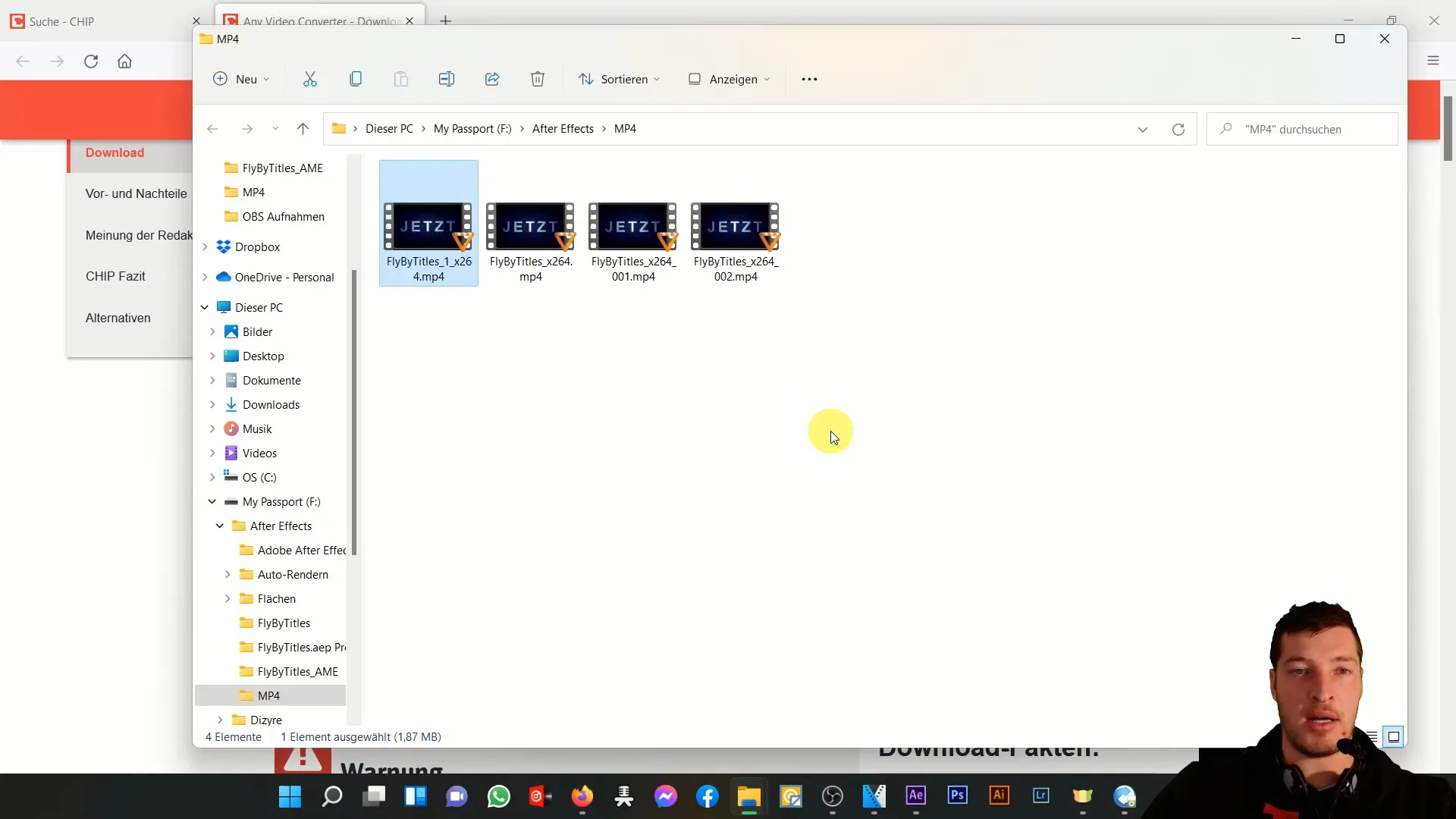 Petunjuk untuk mengkonversi file AVI dan MOV ke MP4 menggunakan Any Video Converter