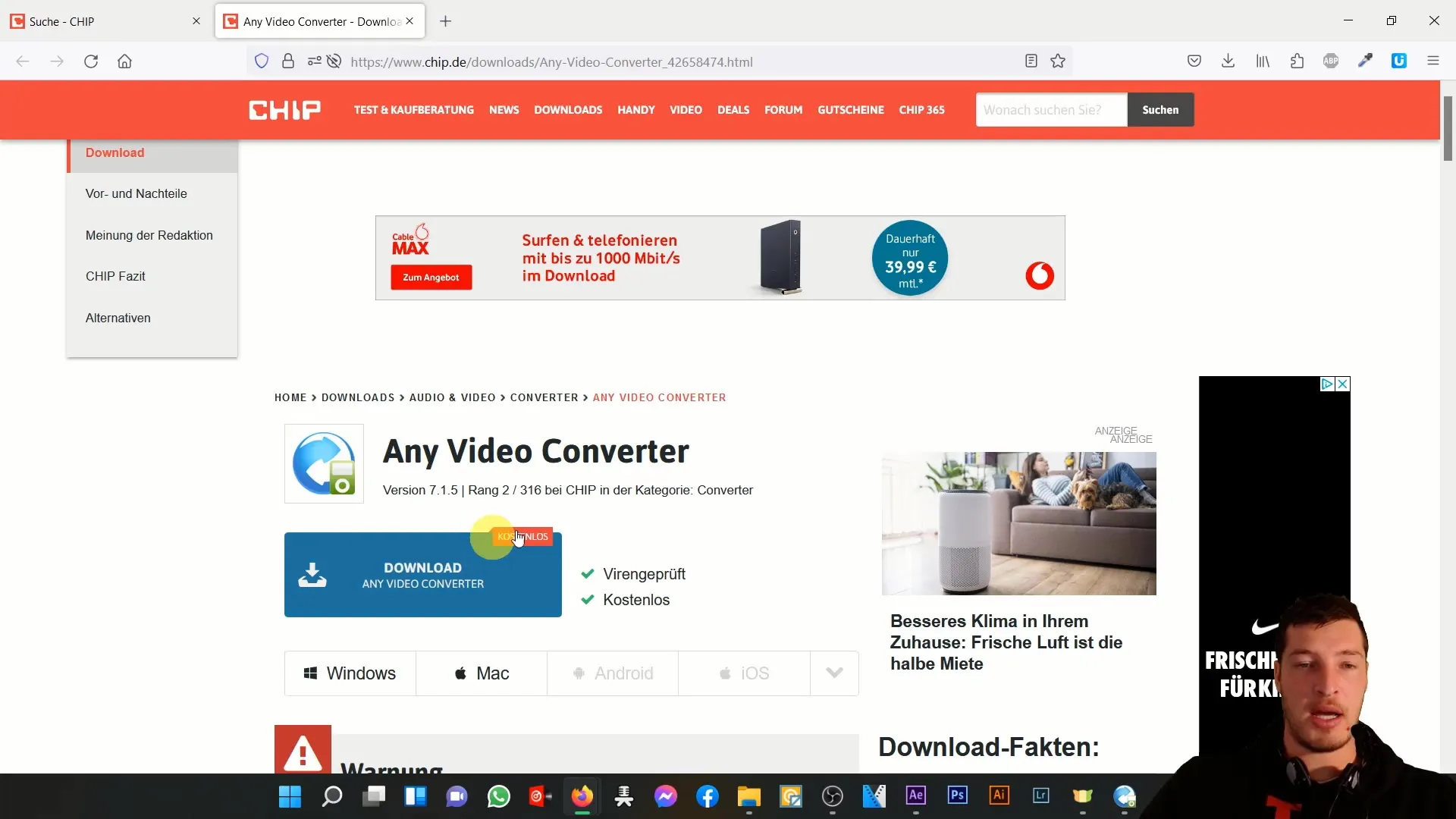 Petunjuk untuk mengonversi AVI dan MOV ke MP4 dengan Any Video Converter