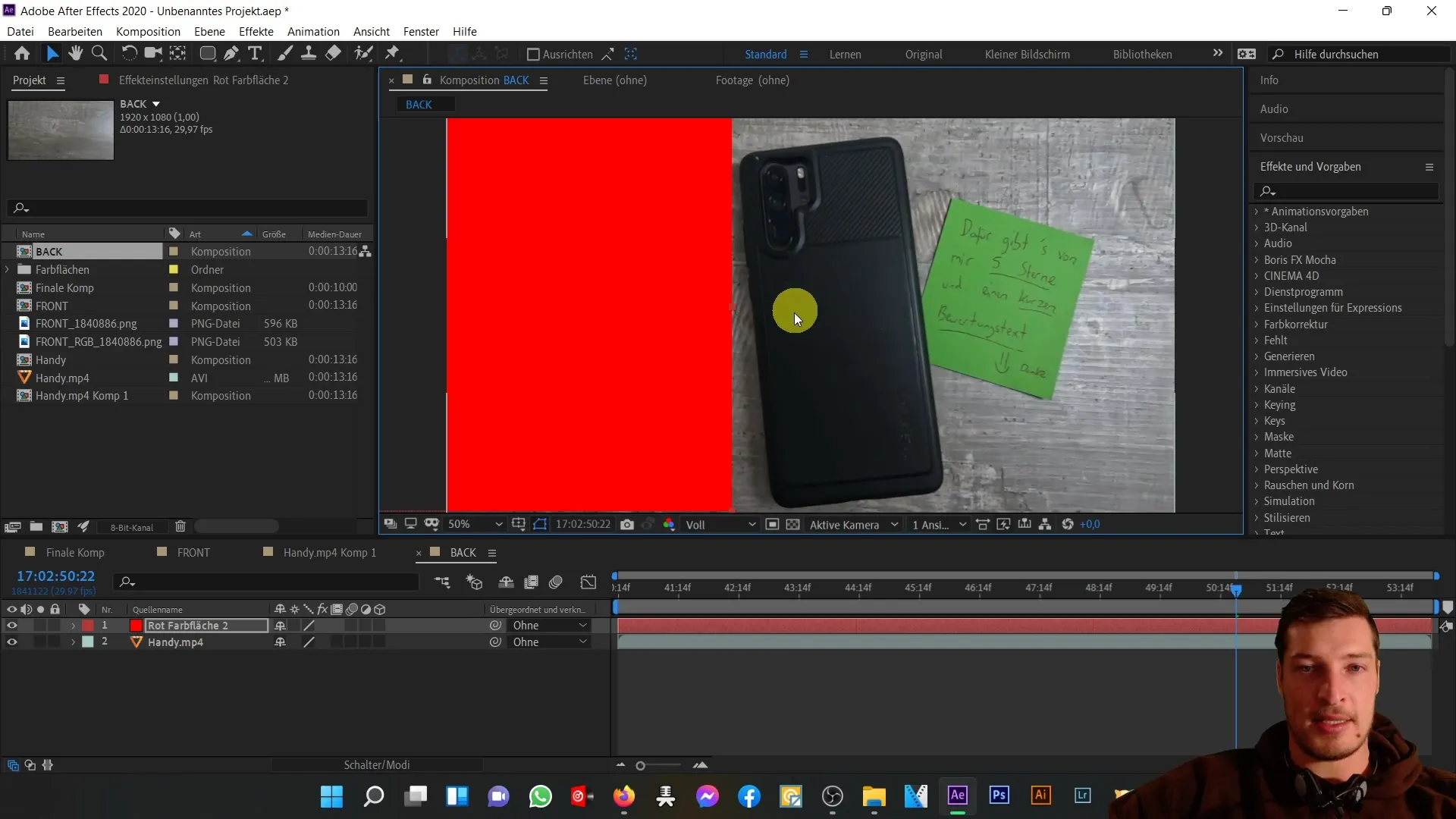 After Effects'te 3D telefon arka planını oluşturun