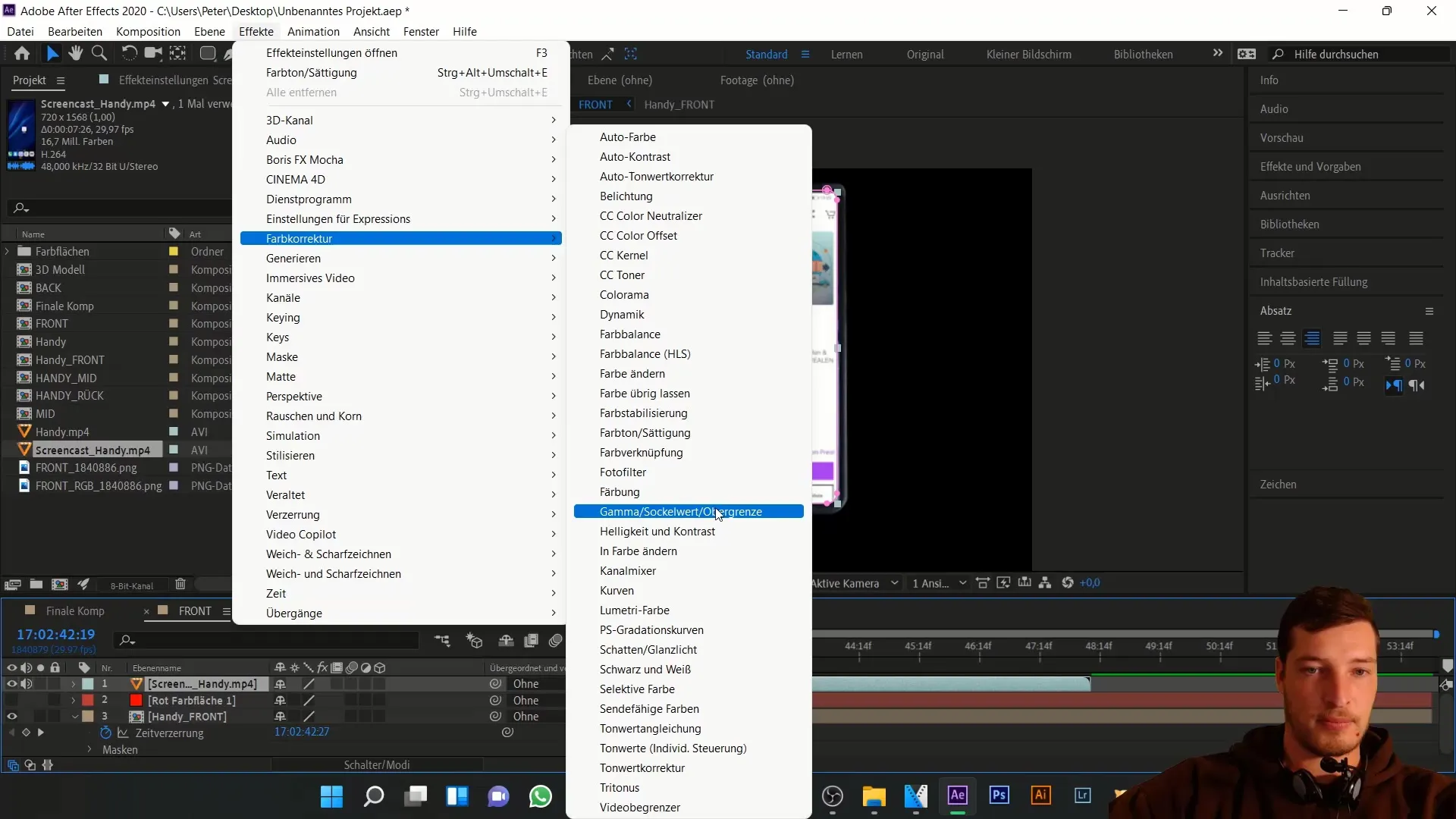 Mengedit ponsel 3D secara individual di After Effects