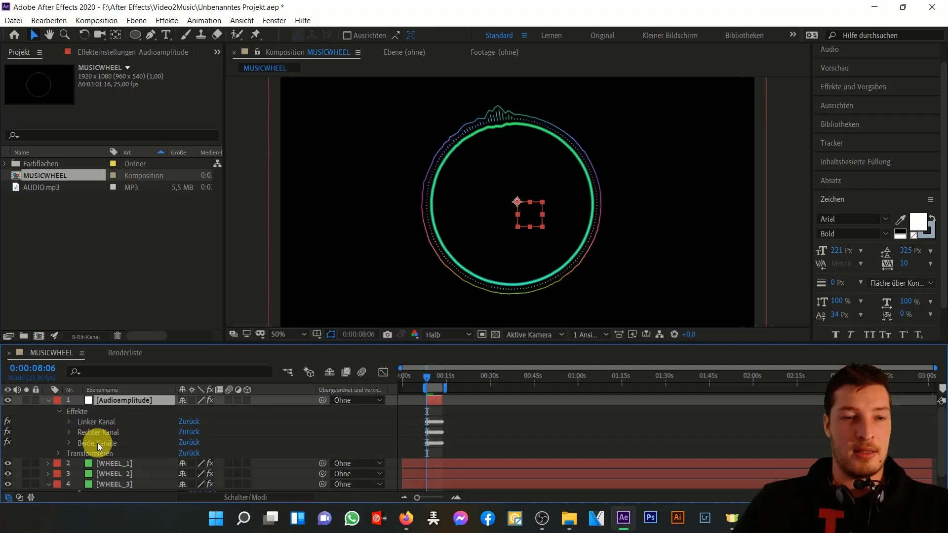 Animasi musik dengan Expressions di After Effects