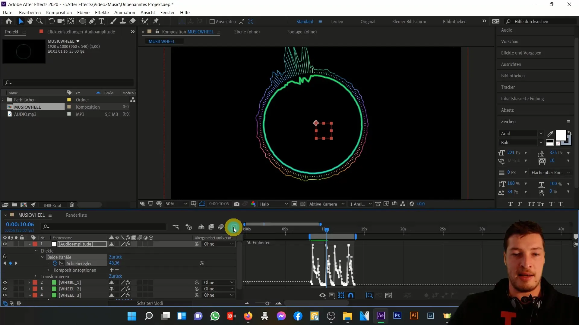 Musikanimation med uttryck i After Effects