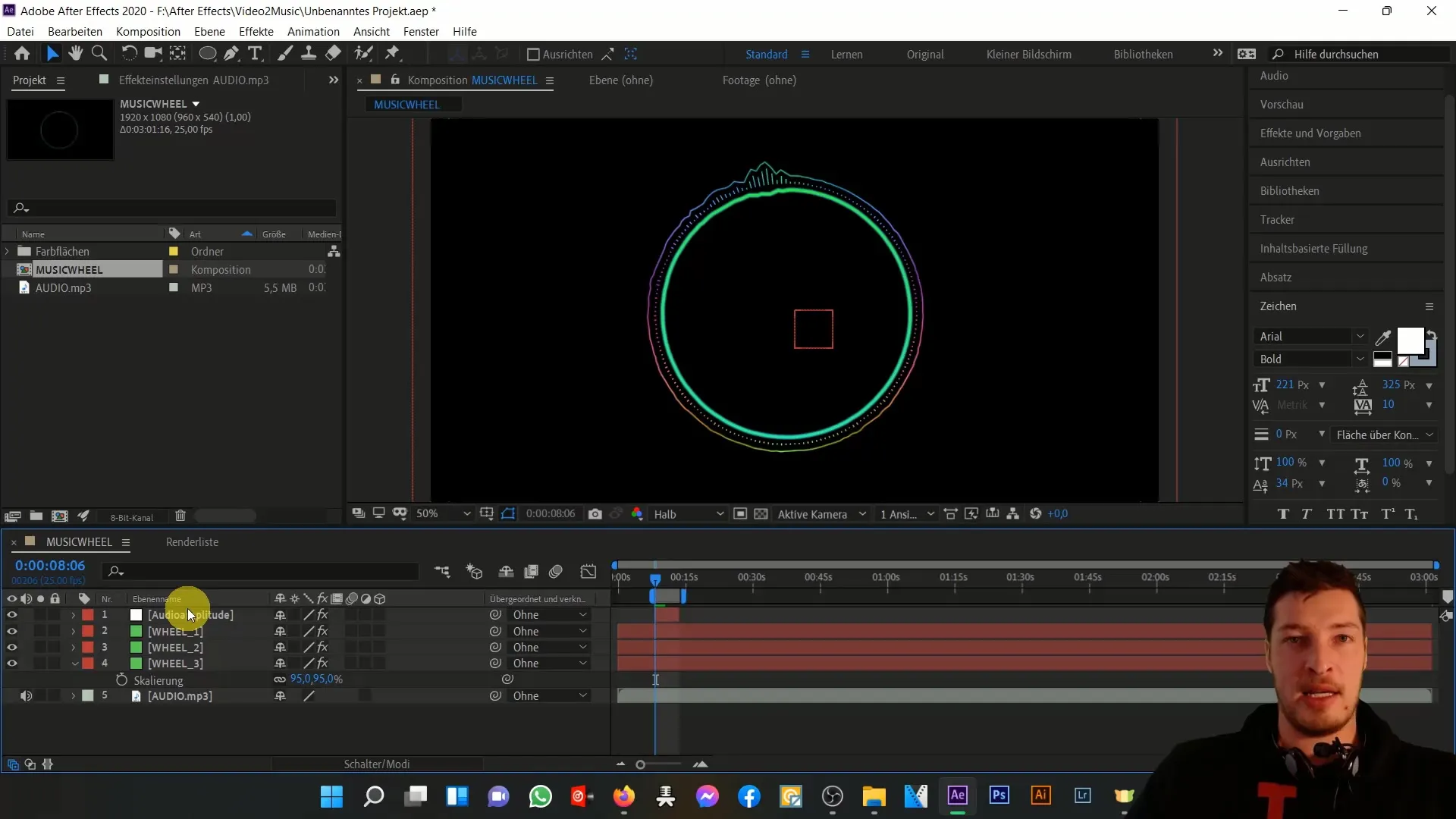 Animasi musik dengan Expressions di After Effects