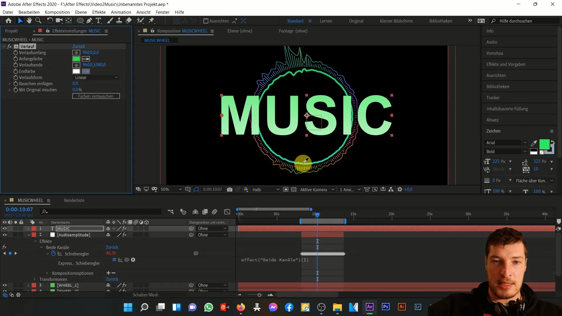 After Effects: Metinleri müzik için animasyon ve uyarlamalarını yapma