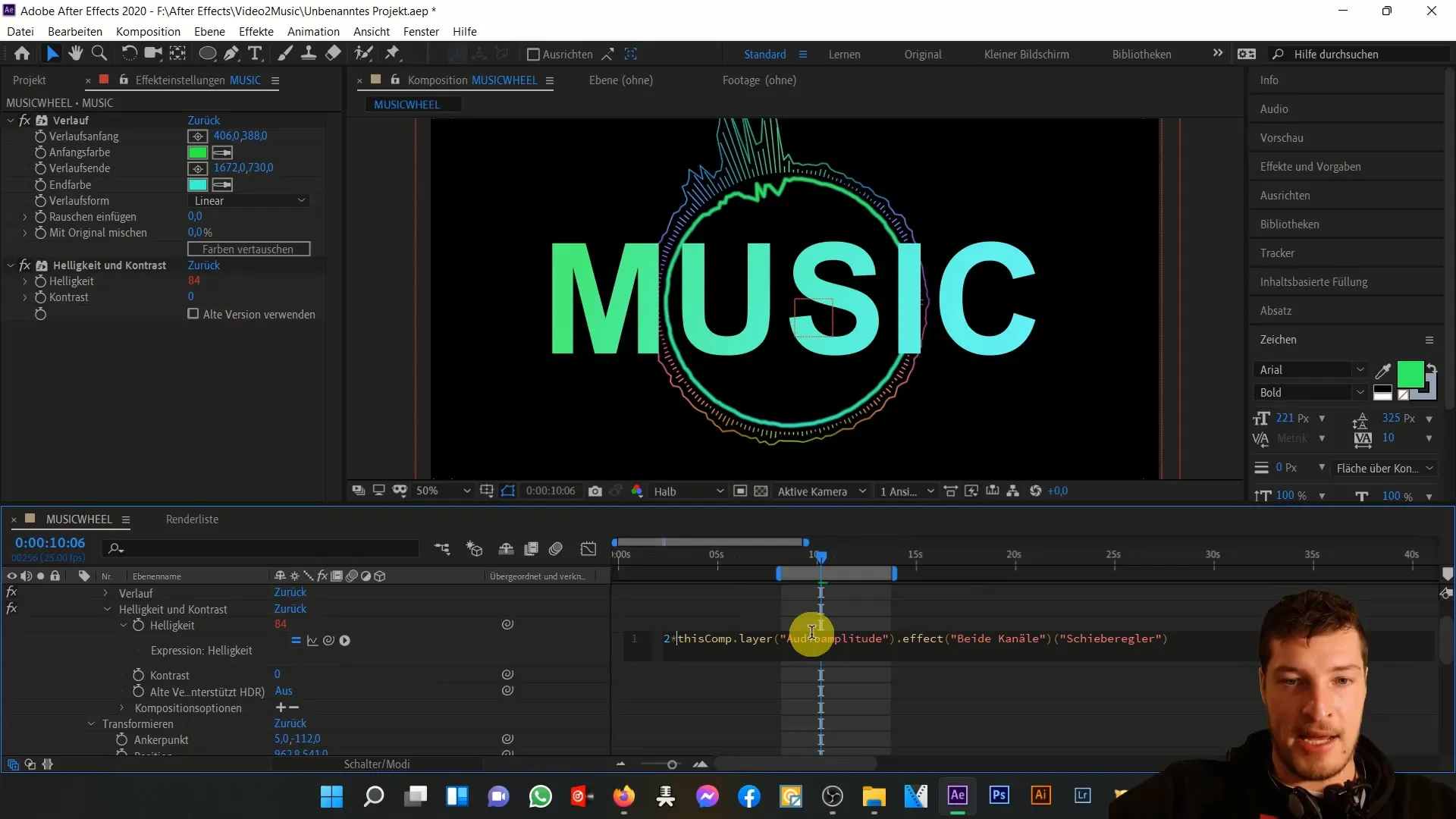 After Effects: Animering och anpassning av text för musik