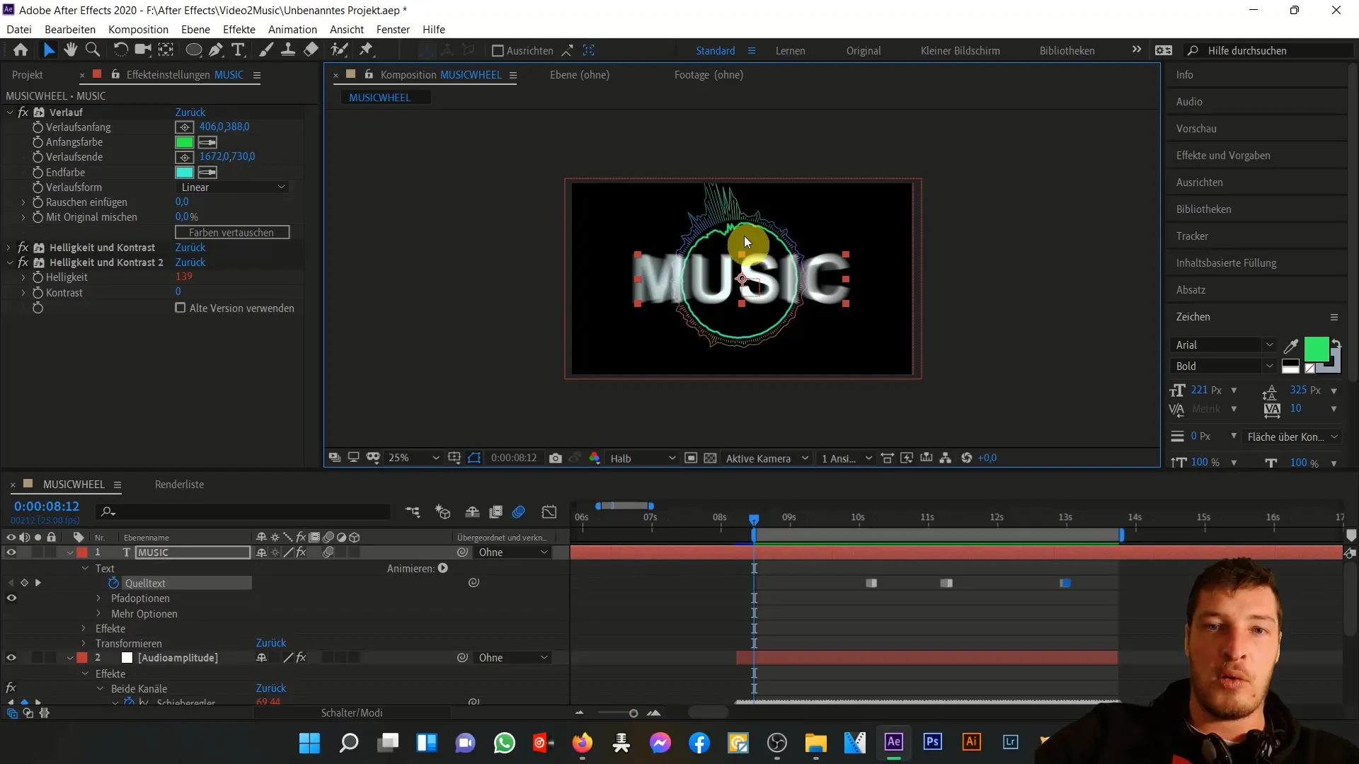 After Effects: Animerar och anpassar text för musik