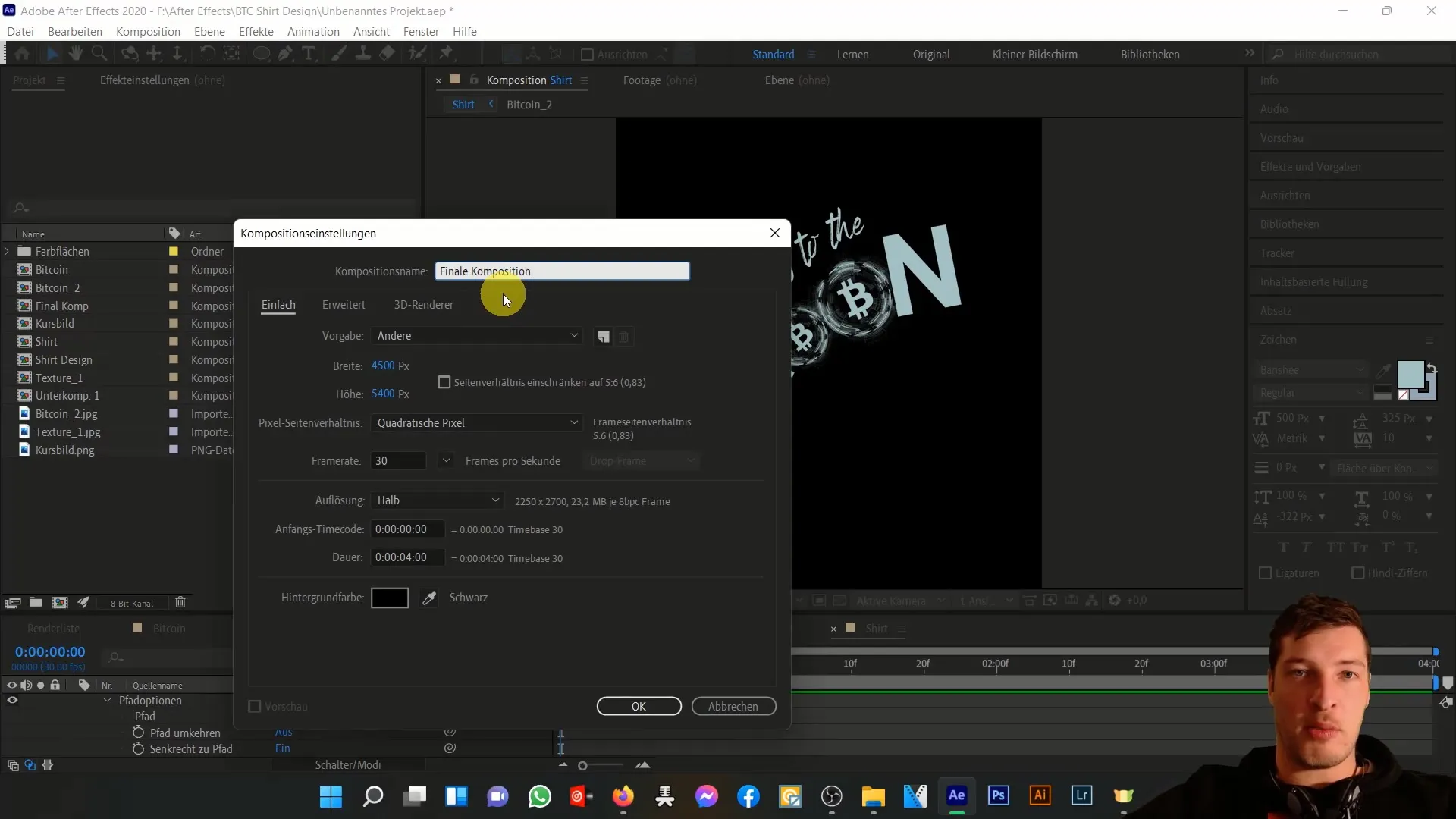 Skapa en Bitcoin-T-shirtdesign i After Effects