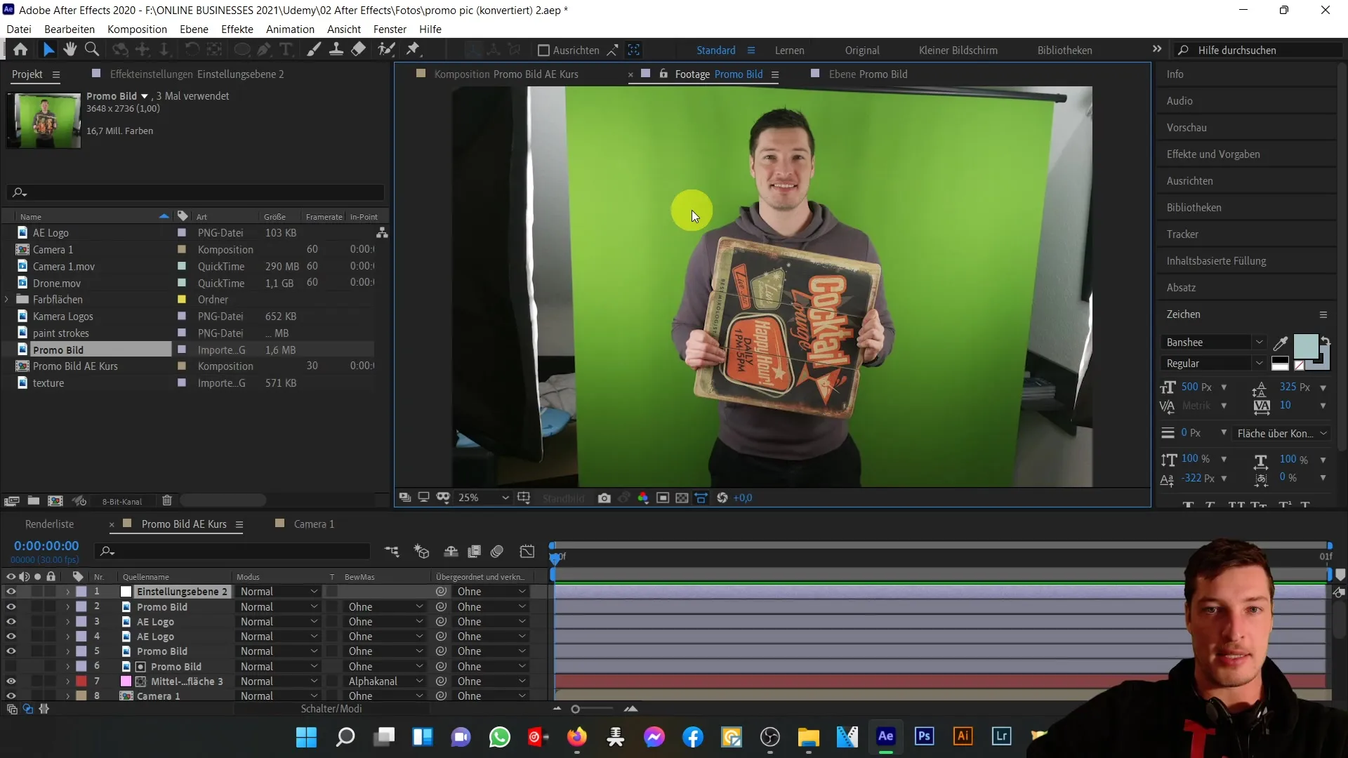 Tutorial After Effects: Proses Pembuatan Gambar Contoh Kursus