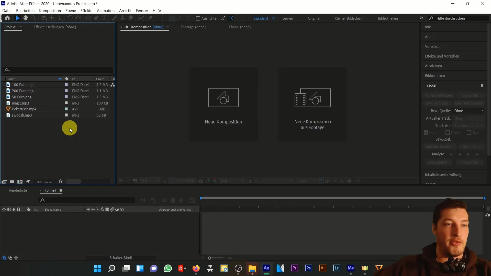 Bankovky nechte ve After Effects kroužit vzduchem – návod pro začátečníky