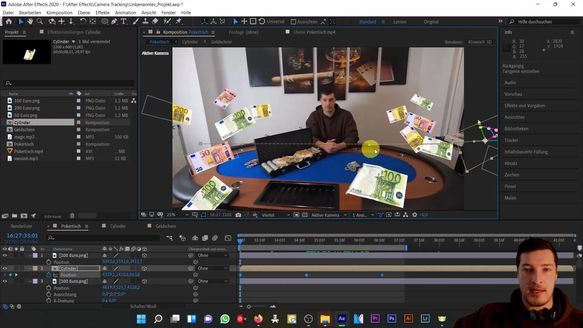 Membuat objek mengambang di ruang 3D nyata - Tutorial After Effects komprehensif