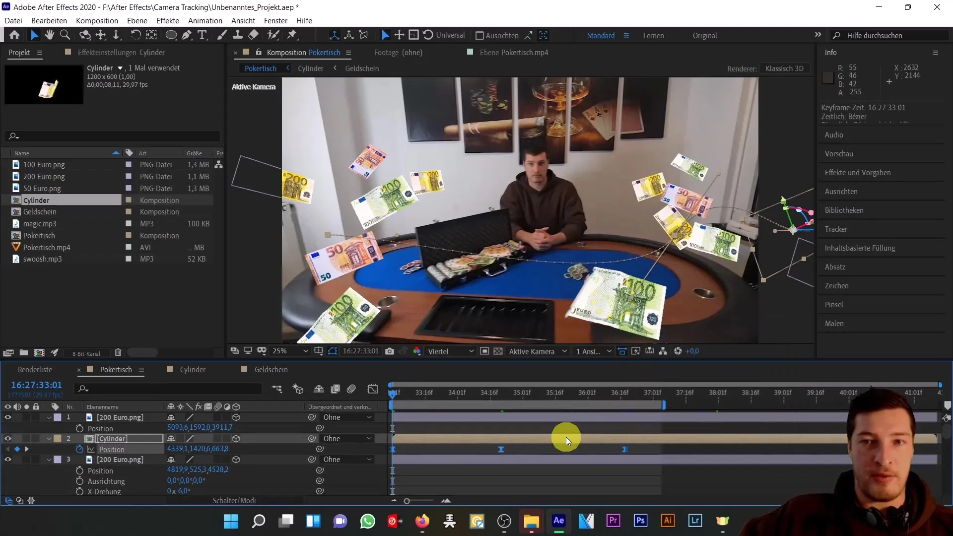 Mengapungkan objek dalam ruang 3D nyata - Panduan lengkap After Effects