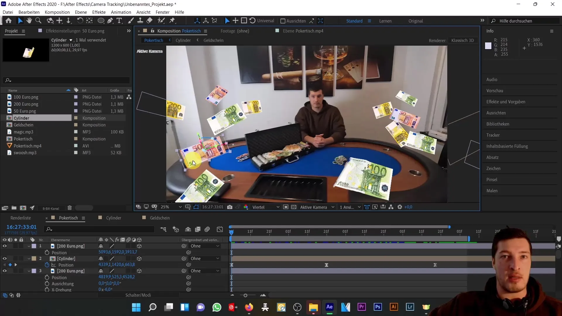 Mengambangkan objek di ruang 3D nyata - Sebuah tutorial After Effects komprehensif