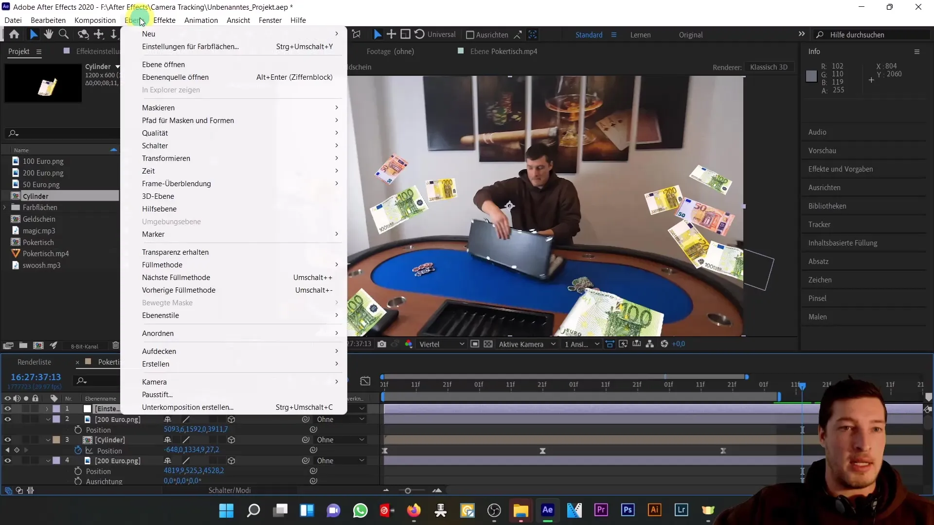 Mengambangkan objek di ruang 3D dunia nyata - Tutorial After Effects yang komprehensif