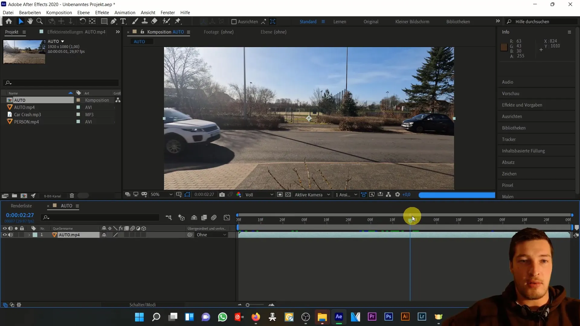 Menyimulasikan kecelakaan mobil di After Effects - Memahami distorsi waktu